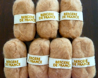 Bergere de France Mirage Yarn - Wool Mohair Blend - Lot of 7 Skeins - Made in France