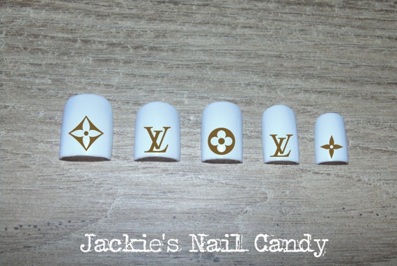 Designer Nail Sticker - Vintage LV