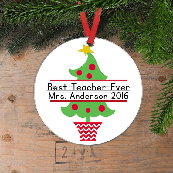 personalized teacher christmas ornaments personalized teacher christmas ornaments
