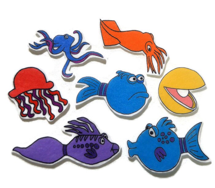 Felt board Felt Pout Pout Fish homeschool by BusyKidActivities