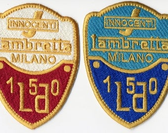 Vintage Scooter Lambretta LD 150 Patch Badge 2 Colors to Choose From!