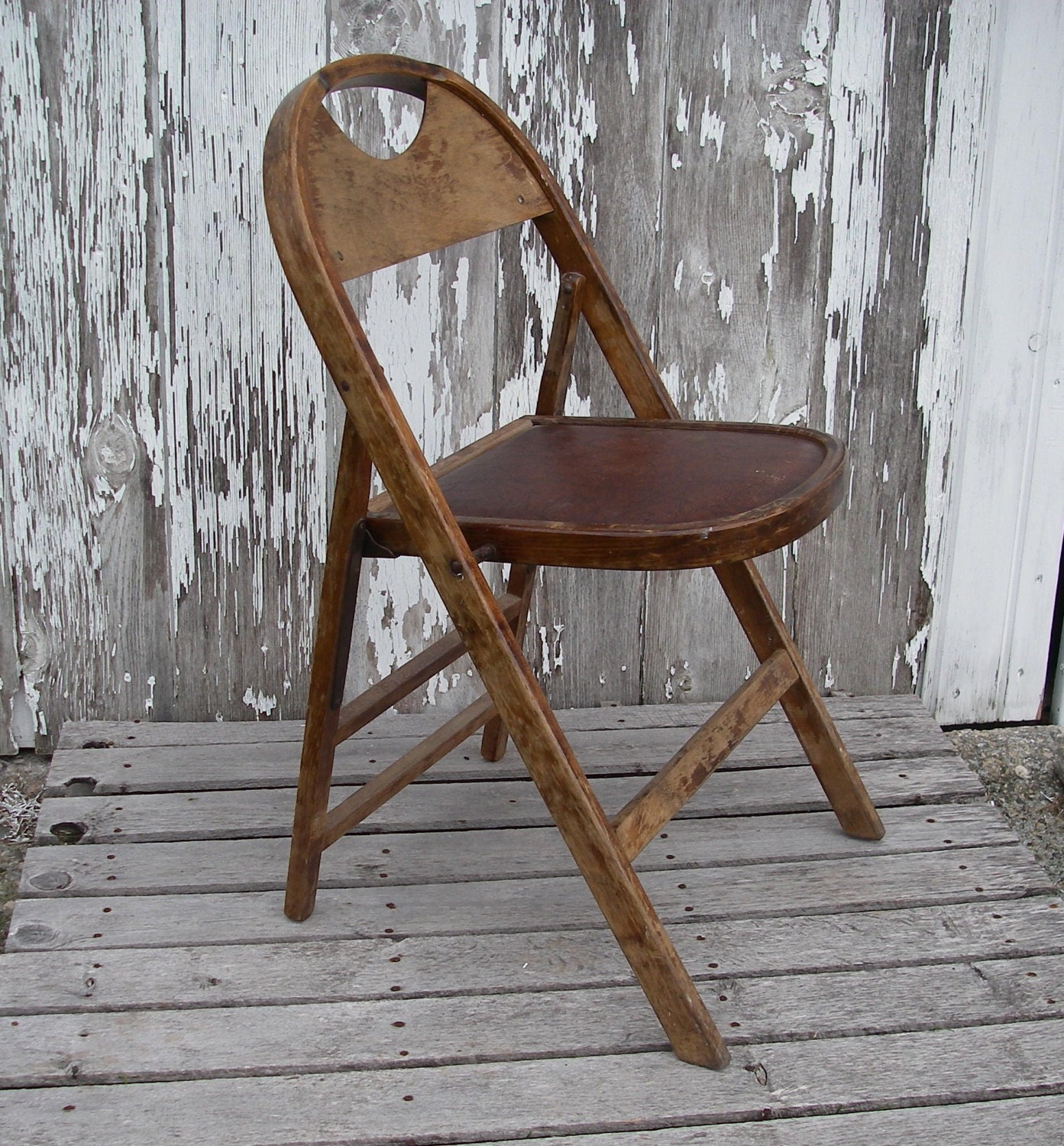 Vintage Bentwood Folding Chair By The Acme Chair Company