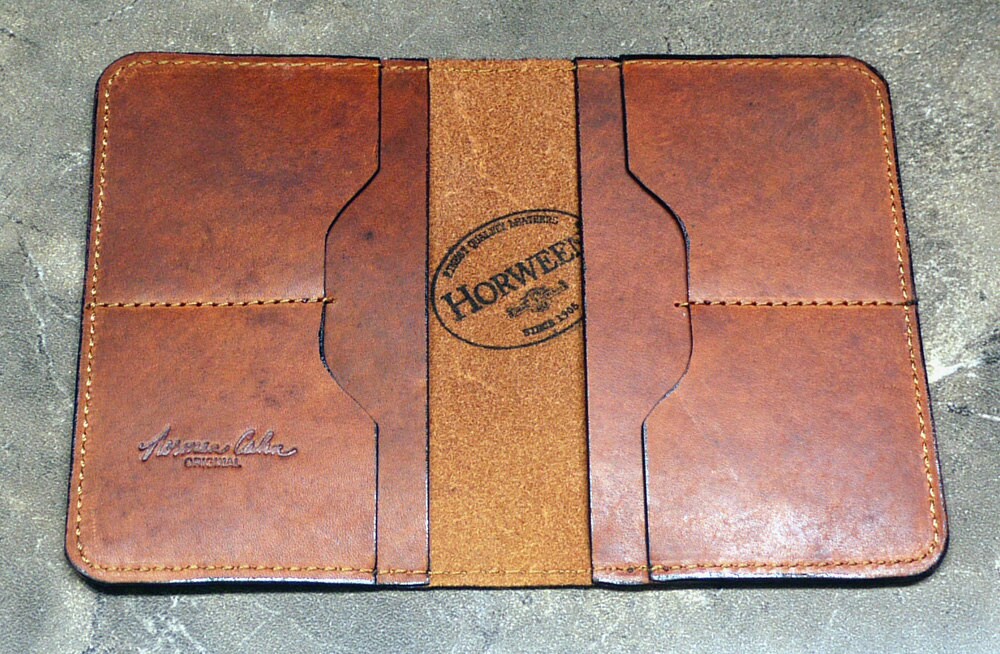 Horween Dublin Leather Passport Wallet with 4 Credit Card