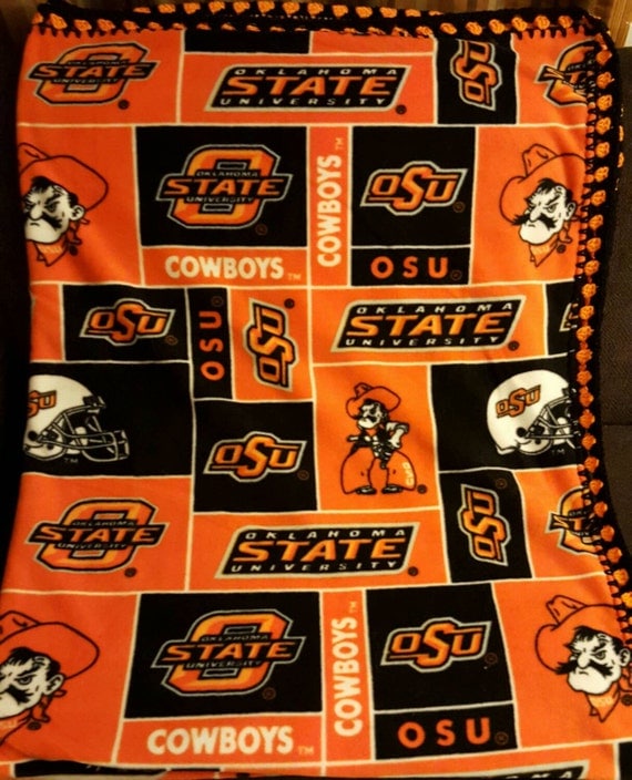 Oklahoma State University Fleece Blanket by BlanketsBabysandMore