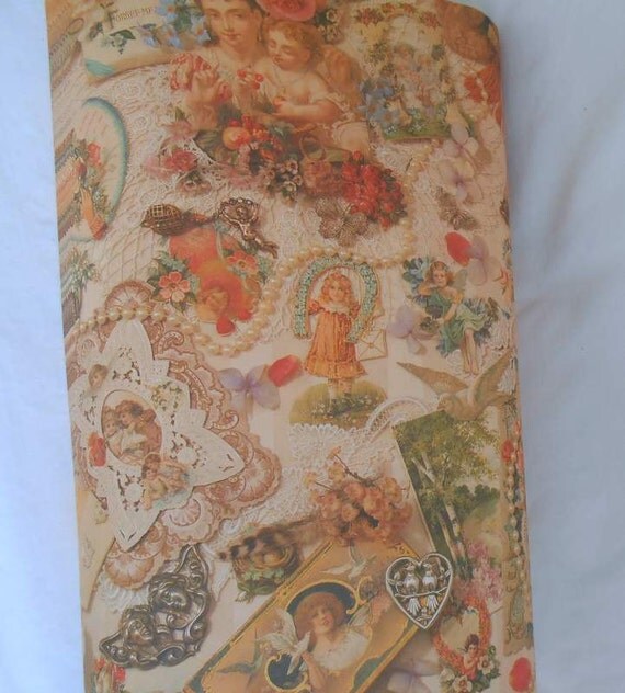 Victorian Designed Gift Wrapping Paper 8 Scented Sheets In