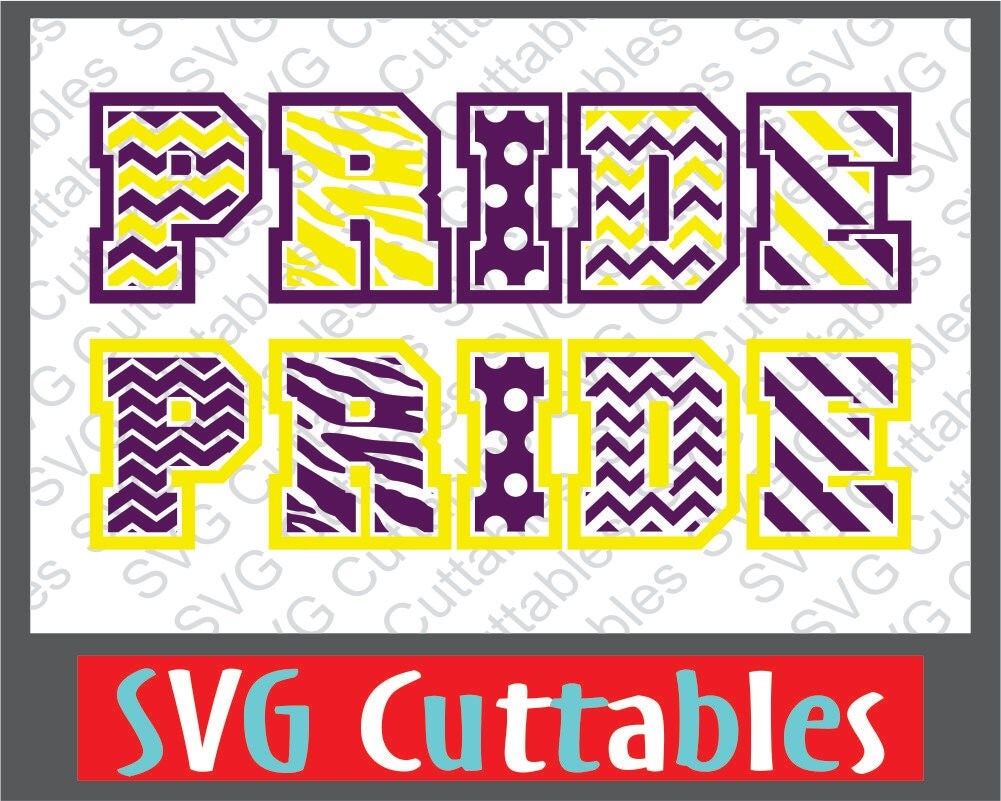 Pride patterned vector School pride SVG Chevron by SVGCUTTABLES