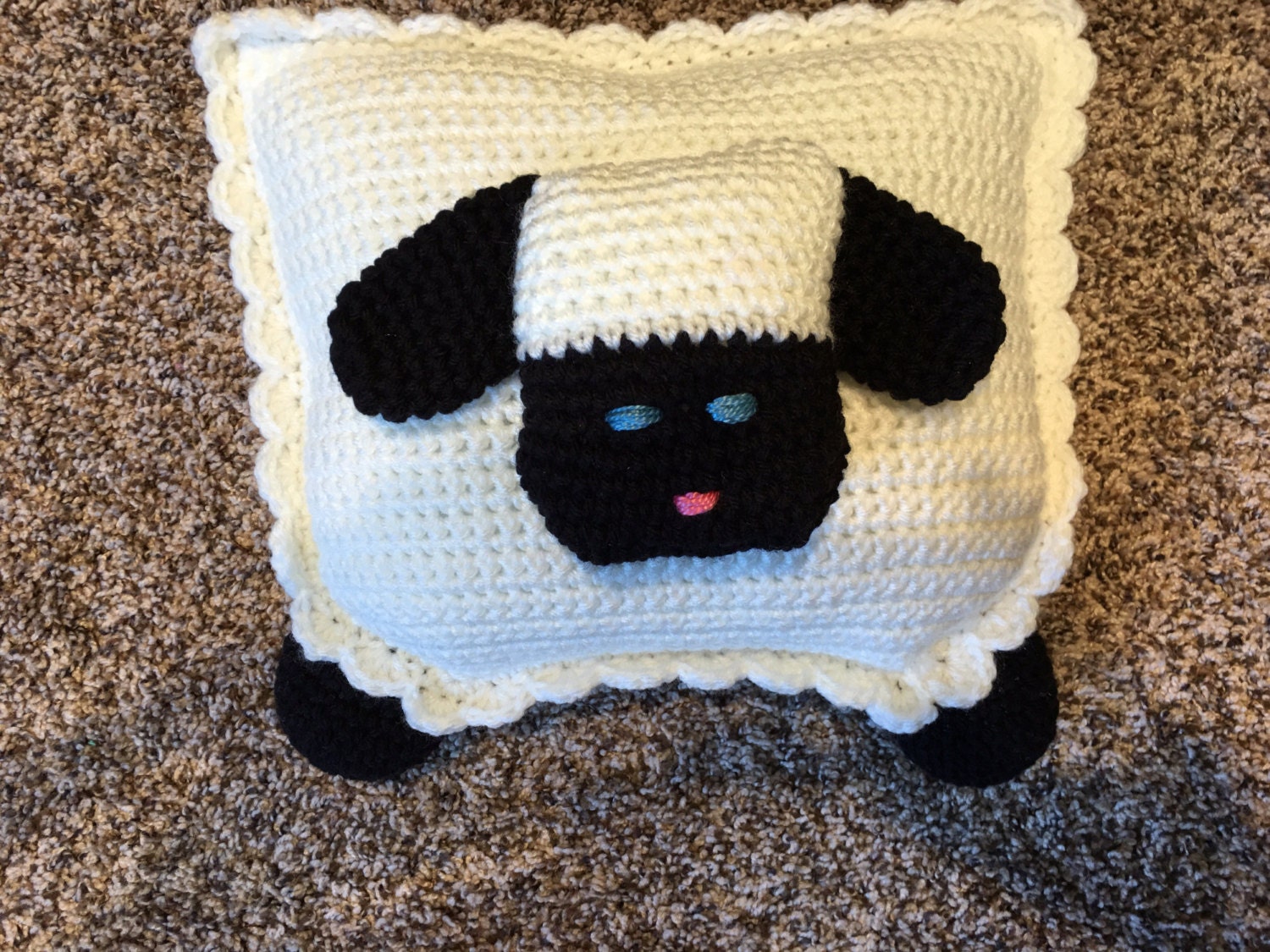 lamb plush pillow