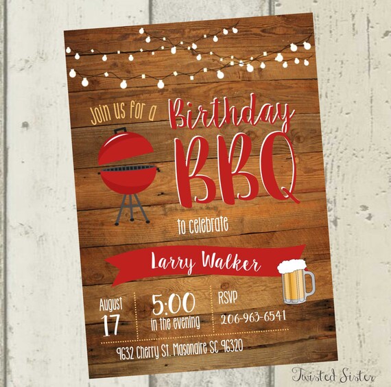 30Th Birthday Bbq Invitations 10