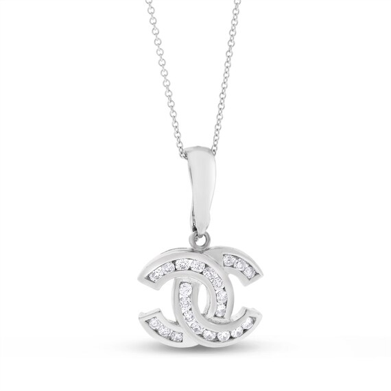 0.30 CT Natural Diamond CC Pendant In Solid by DesireMyDiamonds