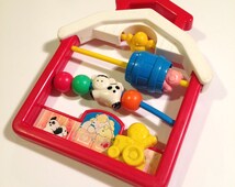 Hochet Vintage – Jouet De Bazar En Plastique, Neuf, Pour Bébé, éveil Et Amusement