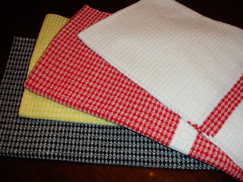 Hand Woven dish Towels Cotton Dish Towel Handwoven Tea