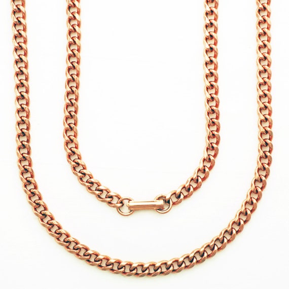 Copper Necklace Chain Pure Copper Mens and by