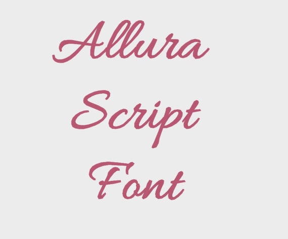 allura script free font download