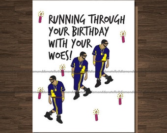 Birthday Card Funny, Drake Birthday Card, Birthday Card for HIm, Birthday Card Boyfriend
