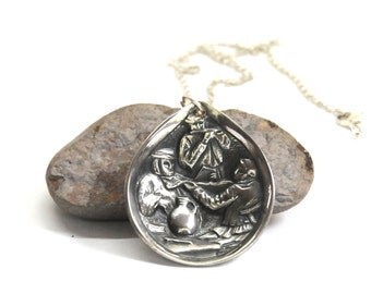 medieval necklace, music necklace, jester necklace, spoon necklace