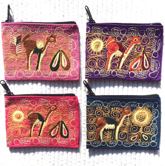 Handmade Alpaca Embroidered Coin Purse