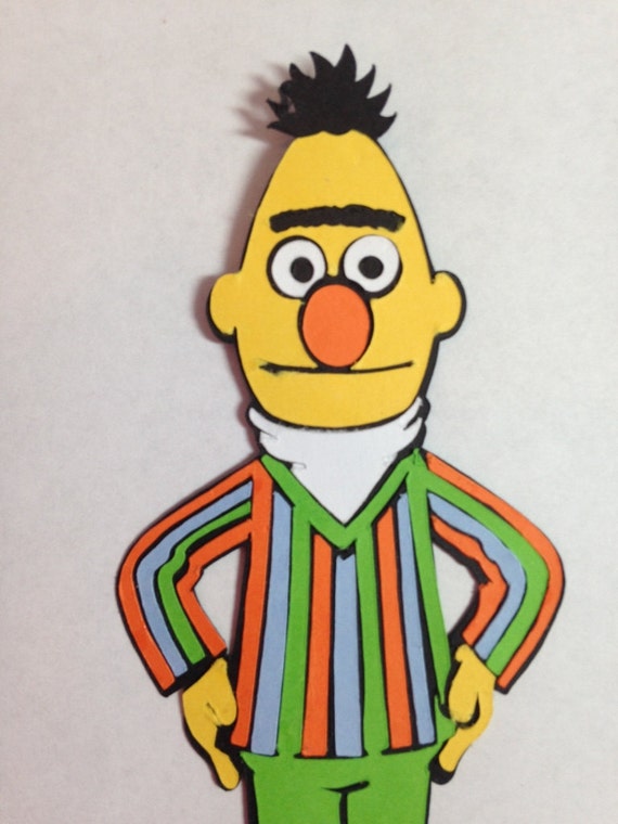 Sesame Street's Bert Die Cut from PawPowerPurrfection on Etsy Studio