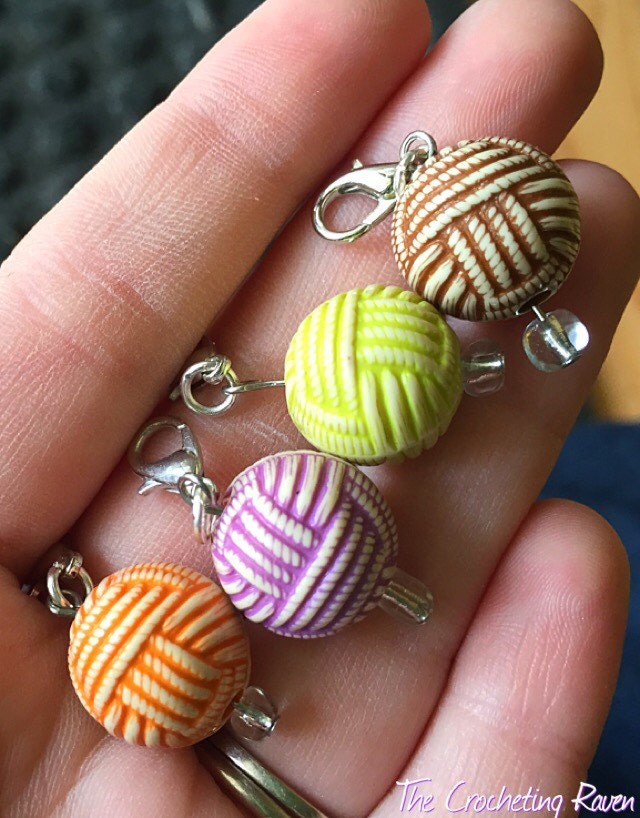 Yarn Ball Crochet Stitch Markers 4