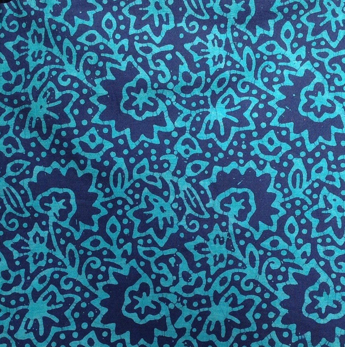 Fabric teal Batik fabric Indian fabric wax prints yardage