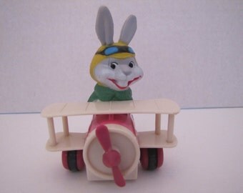 Vintage Animated Toys (Rabbit Flying B-1 Plane) #16B