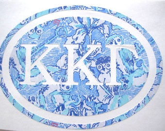 Kappa Kappa Gamma Sticker Decal Sorority - Great Initiation, Bid Day or Big Little Gift!