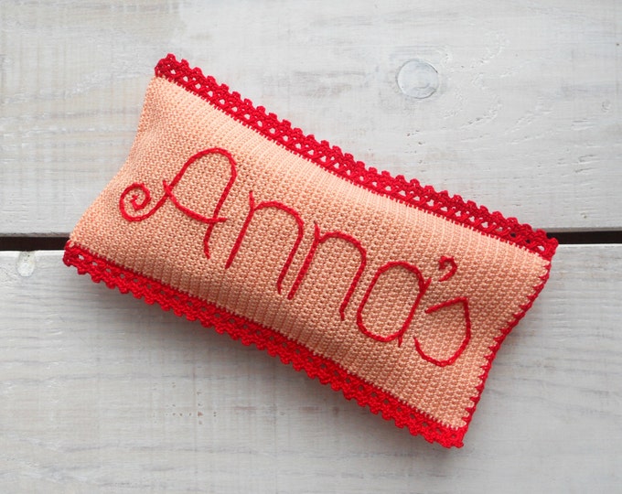 Mothers Day Personalizes Gift, Custom Glasses Case for Her, Custom Glasses Case for Anna, Personalised Gift for Her, Handmade Crochet Find