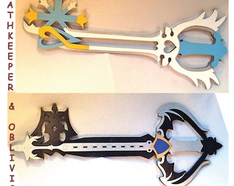 Oathkeeper & Oblivion Keyblade Set, Kingdom Hearts Cosplay Replica
