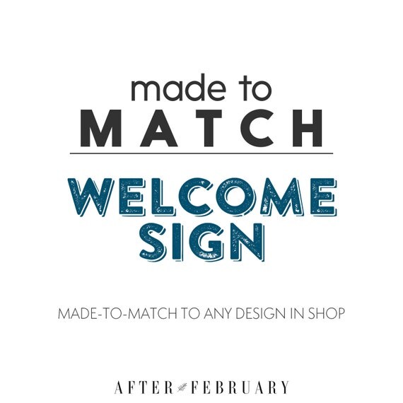 MadeToMatch SIGN // 5x7 or 8x10 // A La Carte or