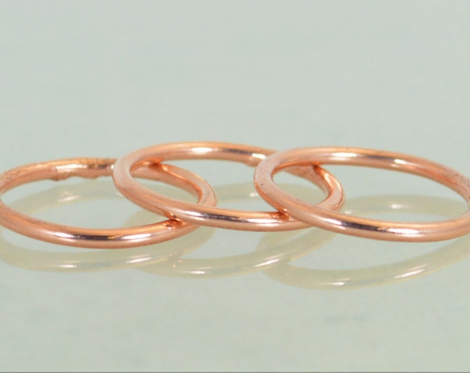 Round Copper Classic Size Stackable Ring(s), Copper Rings, Stackable Rings, Stacking Rings, Copper Ring, Round Copper Rings, Copper Band