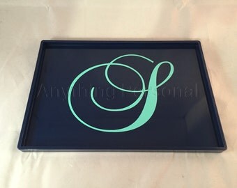 Monogrammed Desk Tray, Jewelry Tray, Trinket Tray, Bridal Gift, Bridesmaid Gift, Personalized Gift, Monogrammed Tray, Desk Accessory