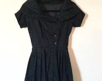 1960s Little Black Party Dress