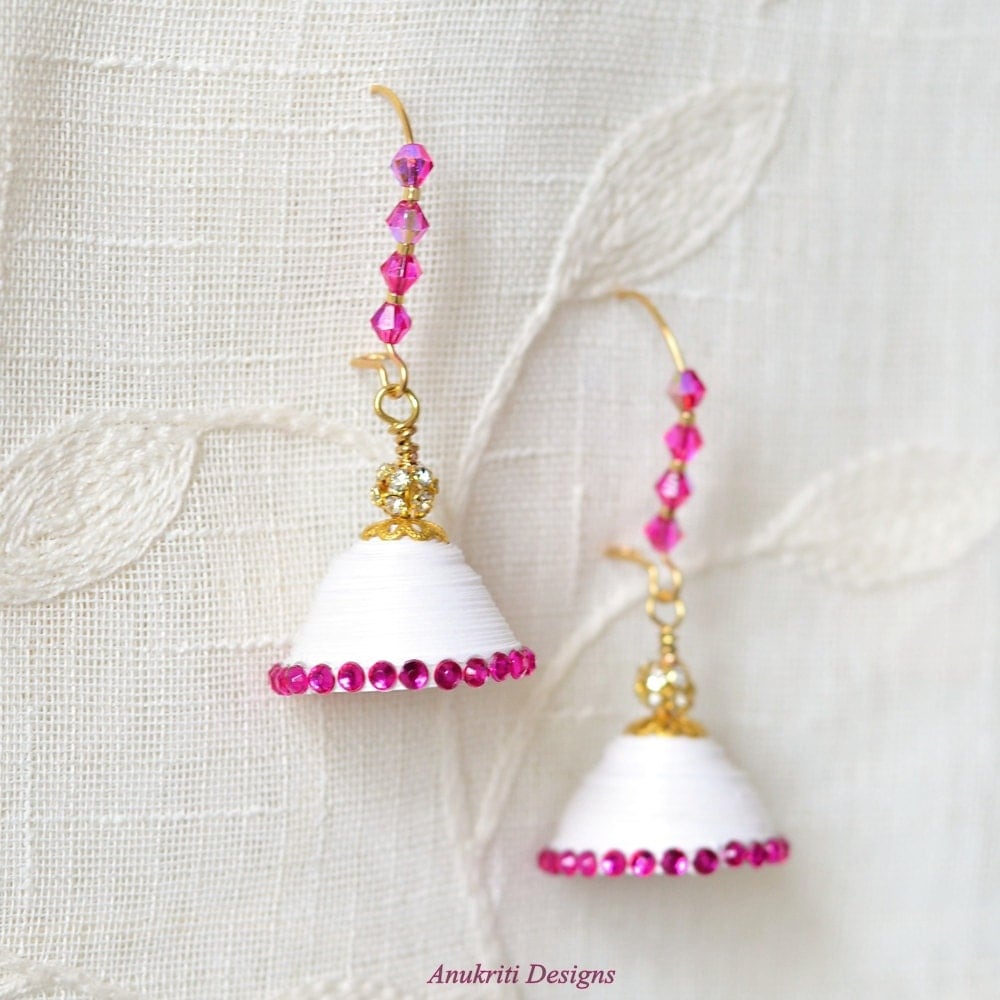 Jhumka Paper Earrings Indian jewelry Quilled Earrings