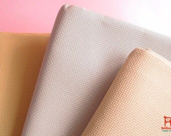 Counted Cross Stitch Fabric - 14 count Aida - Cream / Pale Grey / Sand / Beige Colours , Soft Good quality 14ct Cross Stitch fabrics