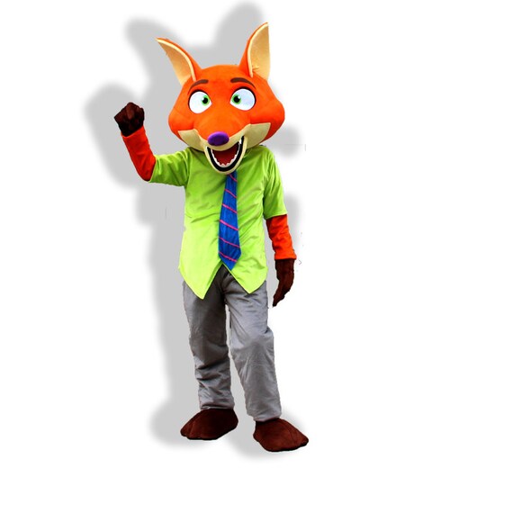 Nick Wilde Mascot Costume Parade Costume Character Fox Costume