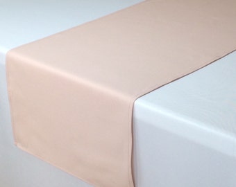 Blush Table Runner 14 x 108 inches, Blush Table Runners for Weddings, Rose Quartz Table Runner, Wedding Table Decor, Event Table Decorations