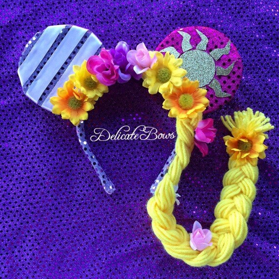 Disney Inspired Rapunzel Ears Tangled Ears By Delicatebows1