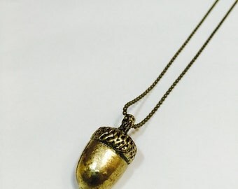 Acorn Charm necklace- REDUCED!