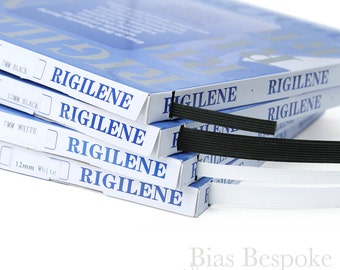 50 Yard Box of Rigilene Polyester Boning, Available in Two Widths, Black and White
