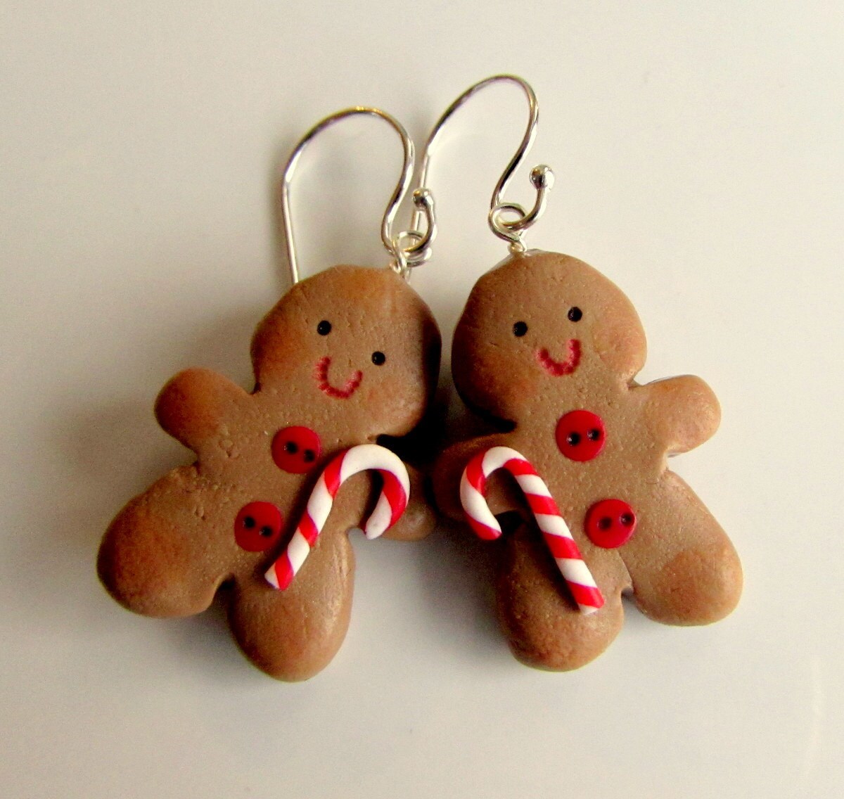 Gingerbread man earrings