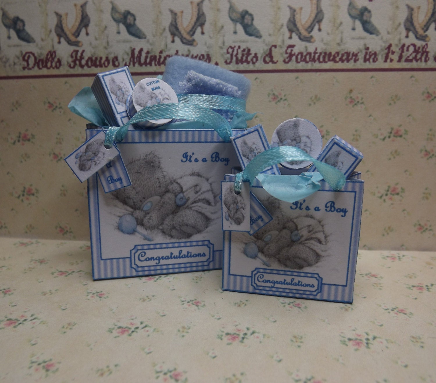 1/12th Scale New Baby Filled Gift Bag Kit