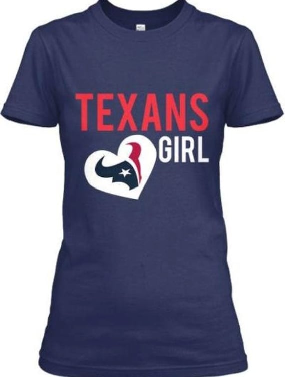 Houston Texans Glitter Vinyl Custom Shirt by Twinkletrunk on Etsy