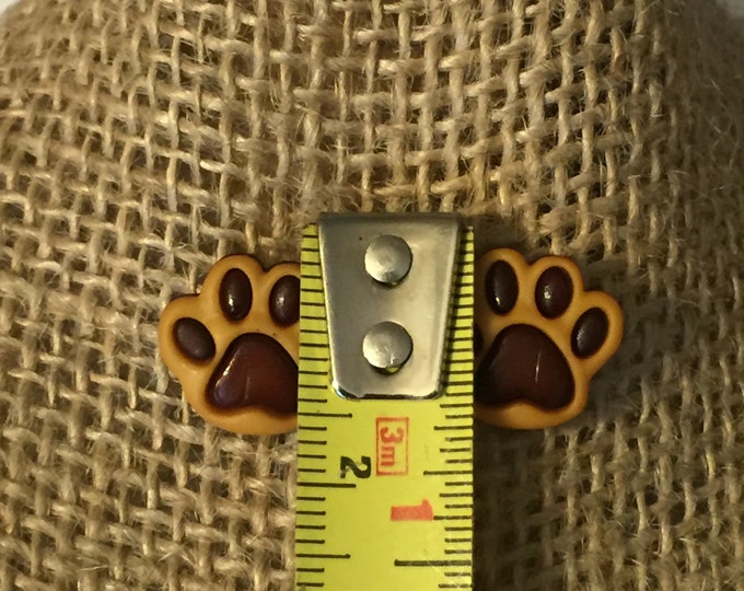 Puppy paw earrings (large)