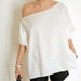 asymmetrical off the shoulder top