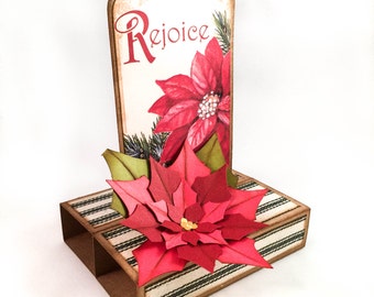 Rejoice pop-up Christmas card
