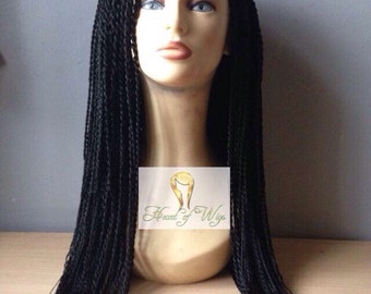 Hand-braided Full lace Senegalese Twist Wig