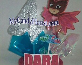 PJ MASKS Owlette 3D Centerpiece or Cake Topper! Choose Favorite Character! Great Party Decor too! A Perfect After Party Keepsake!