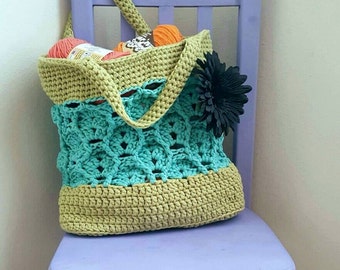 Wheat Fields Market Tote Crochet Pattern *PDF FILE ONLY* Instant Download