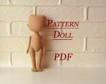 Lerika Doll - Pattern Doll Body - PDF - Sewing Pattern - Rag Doll Pattern pdf - Blank Rag Doll - PDF Doll Body - Doll Form