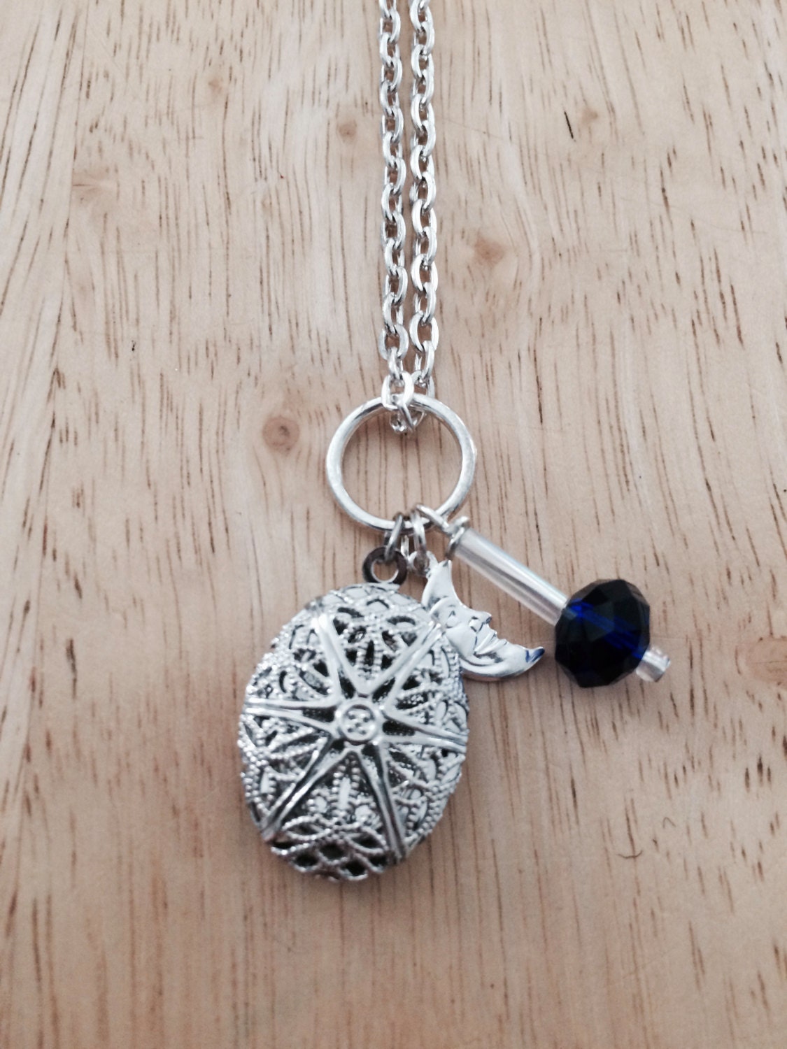Aromatherapy Essential Oil Diffuser Necklace I Love You