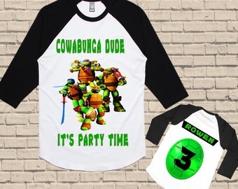Ninja Turtles Birthday Shirt - TMNT Birthday Shirt